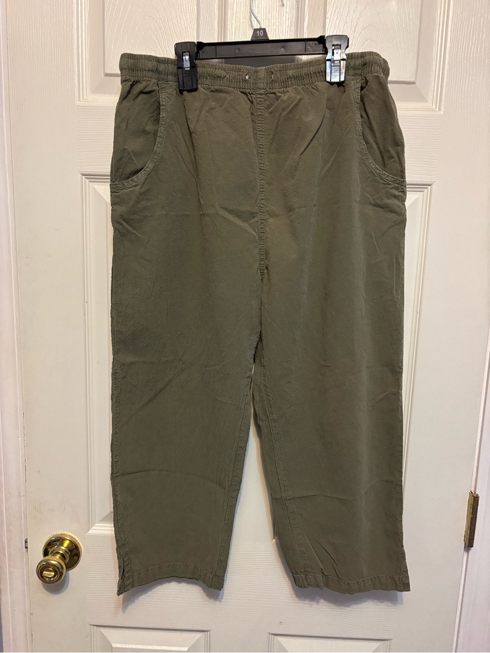 Vintage Regton USA Olive Green Cropped Pants - XL